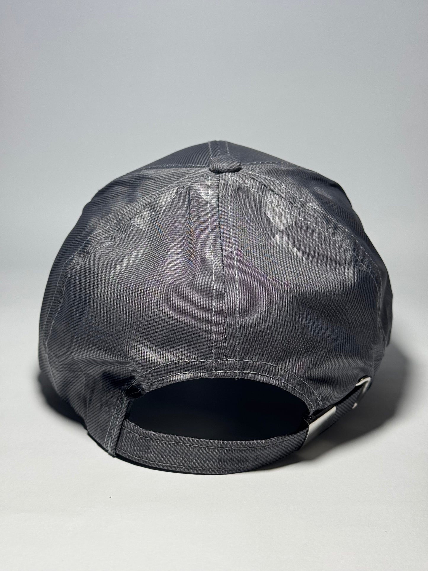 Premium Checkered Pattern Baseball Cap-Black
