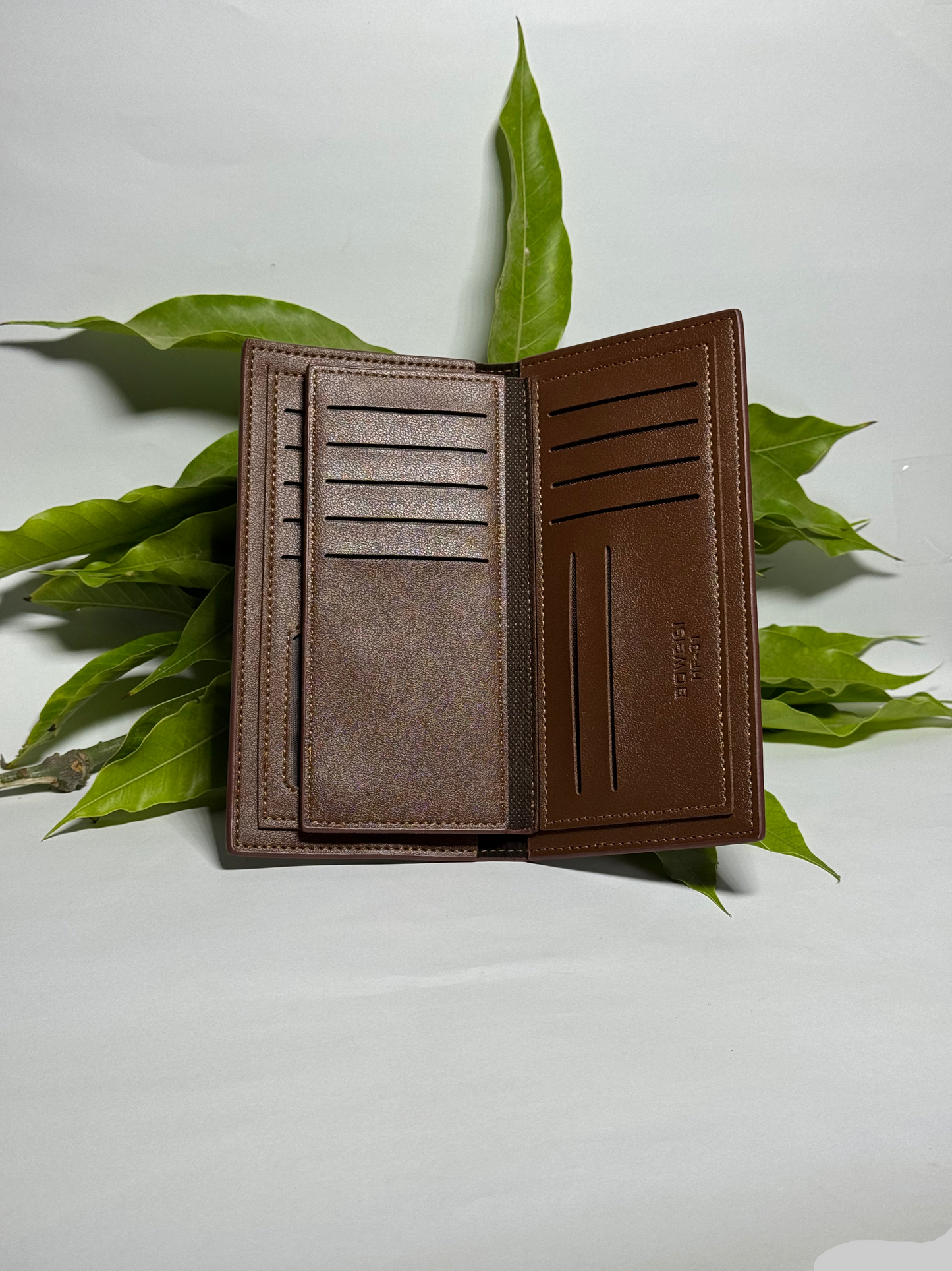 Stylish Brown Paneled Wallet
