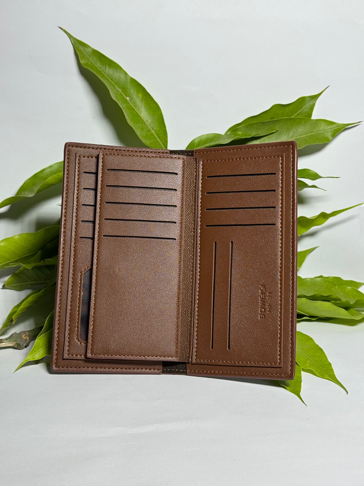 Premium Textured Brown Leather Wallet