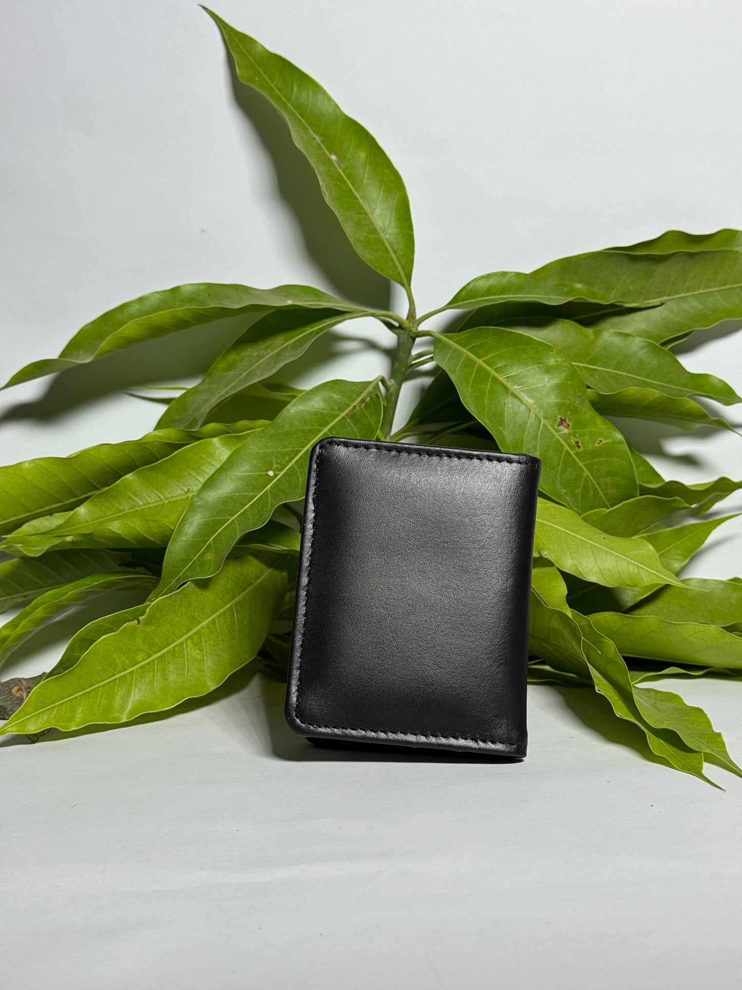 Premium Black Leather Card Wallet