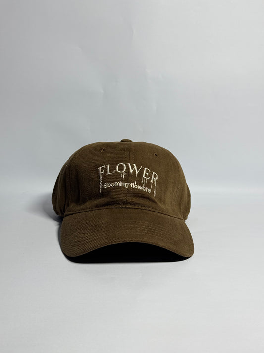 Premium Brown Dripping 'Flower' Cap - Imported