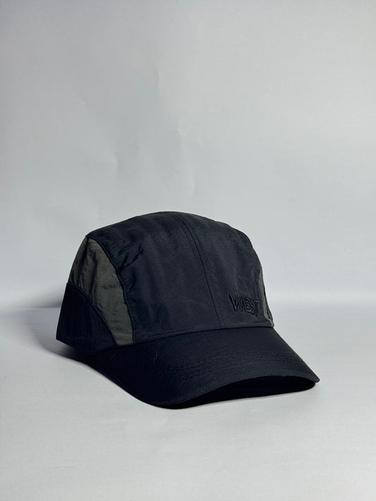 Black "WEST" Sporty White Sports Cap