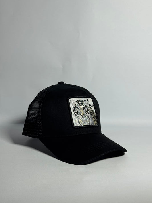 Premium 'Tiger' White Trucker Cap-Imported Cap