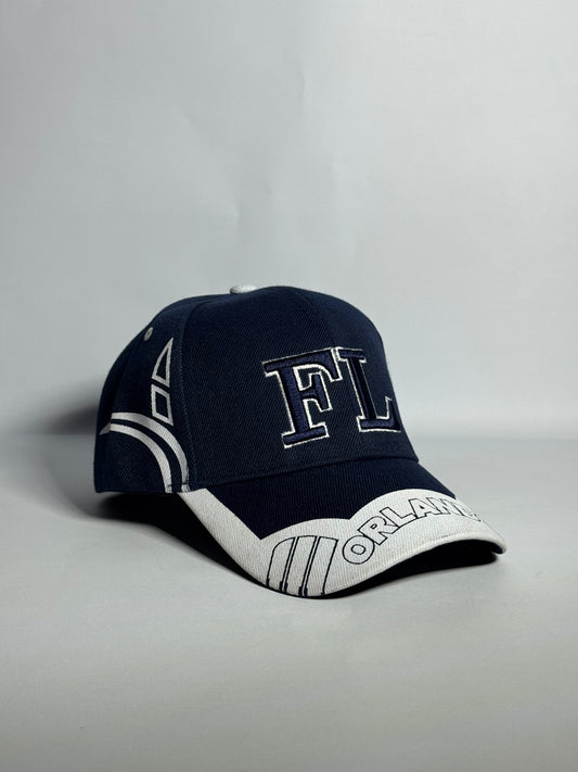 "FL Orlando" Navy Baseball Cap-Imported