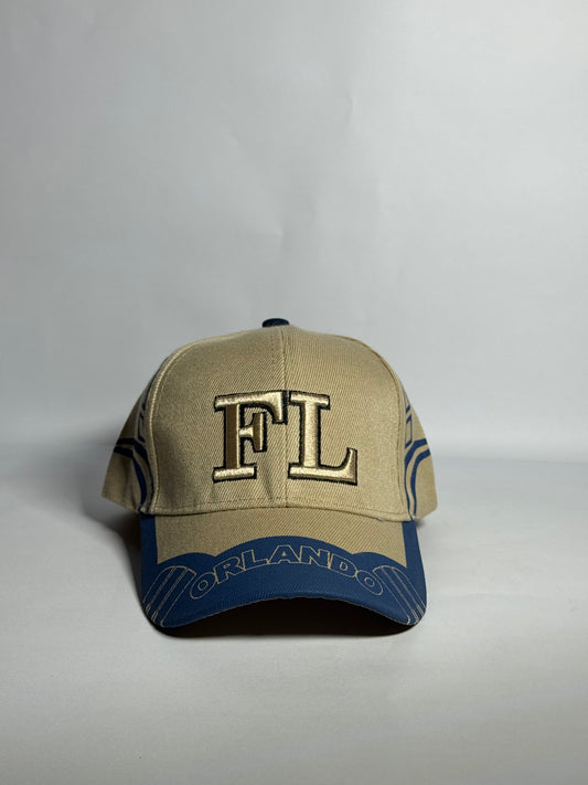 "FL Orlando" Beige Baseball Cap-Imported