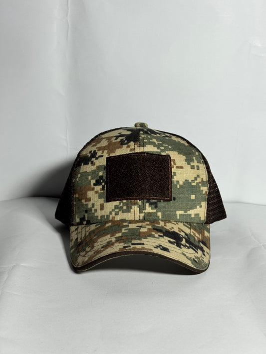 Orange Urban Camo Mesh Cap