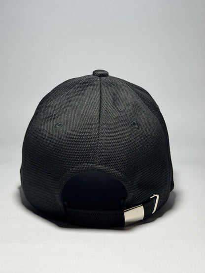 Black Baseball Cap with Gold Embroidered 'R'