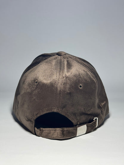 Full Velvet 'SWAG!' Baseball Cap-Brown