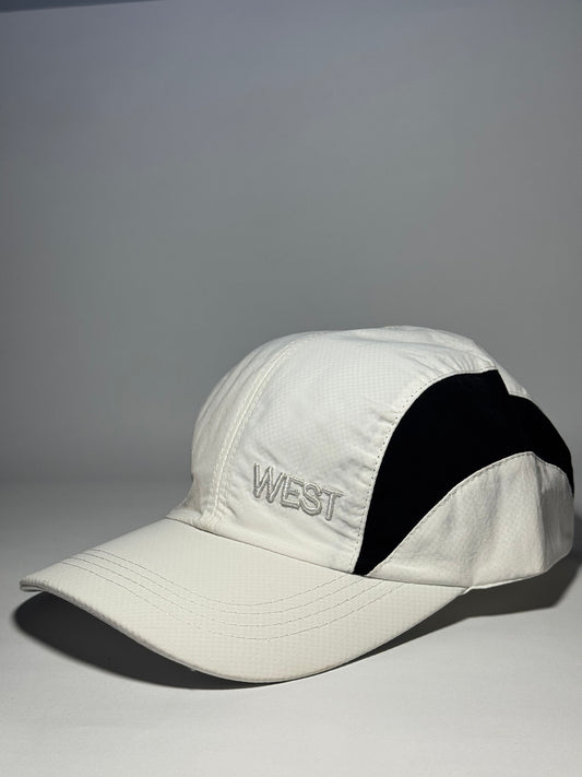 "WEST" Sporty White Baseball Cap