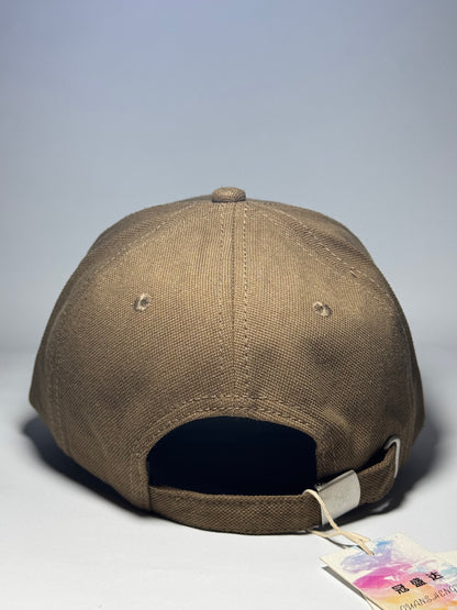 NY Style Baseball Cap with Gold Logo-White