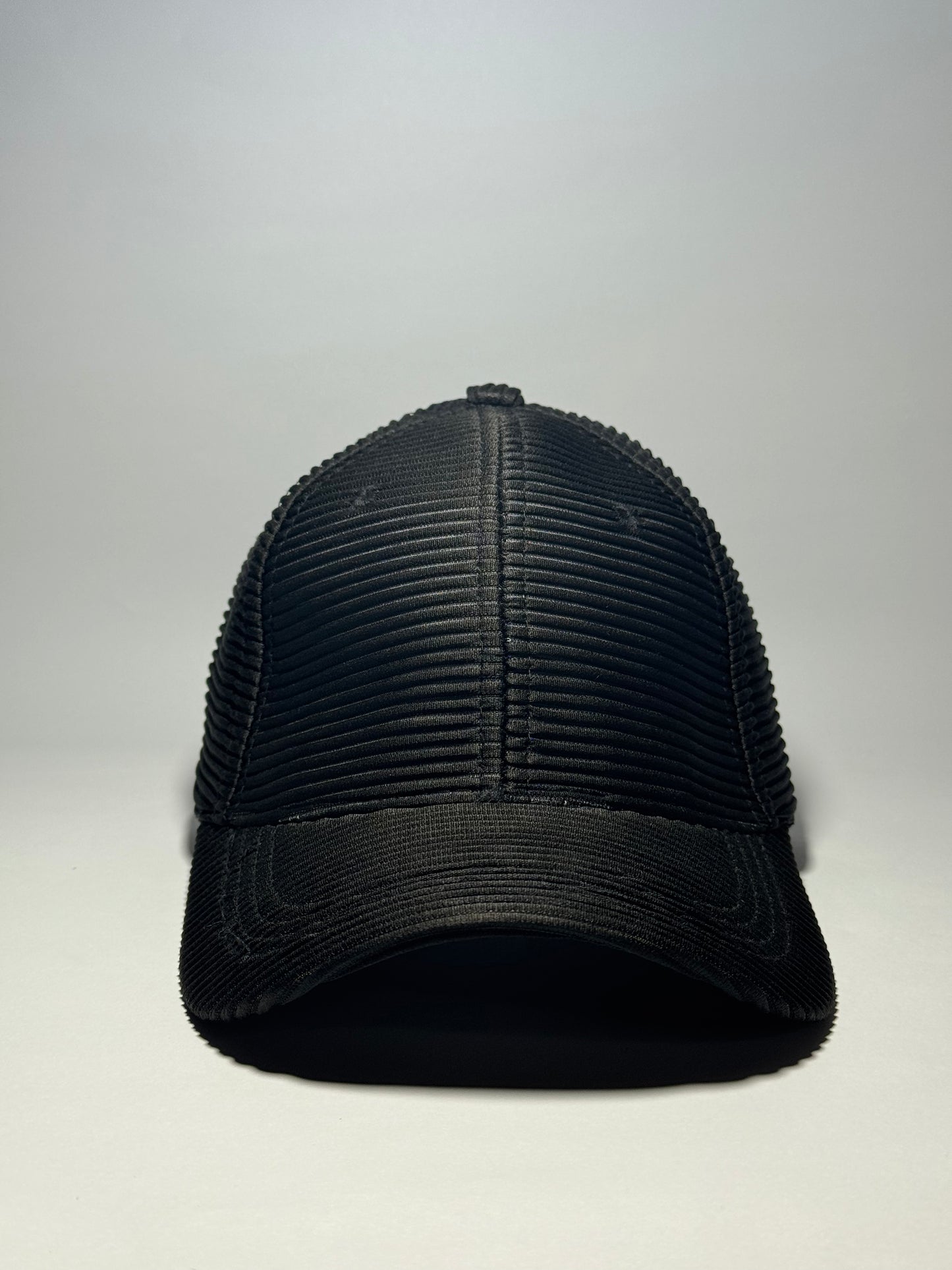 Premium Ribbed Knit Baseball Cap-Brown
