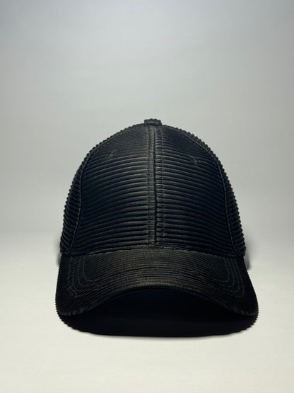 Premium Ribbed Knit Baseball Cap-Brown