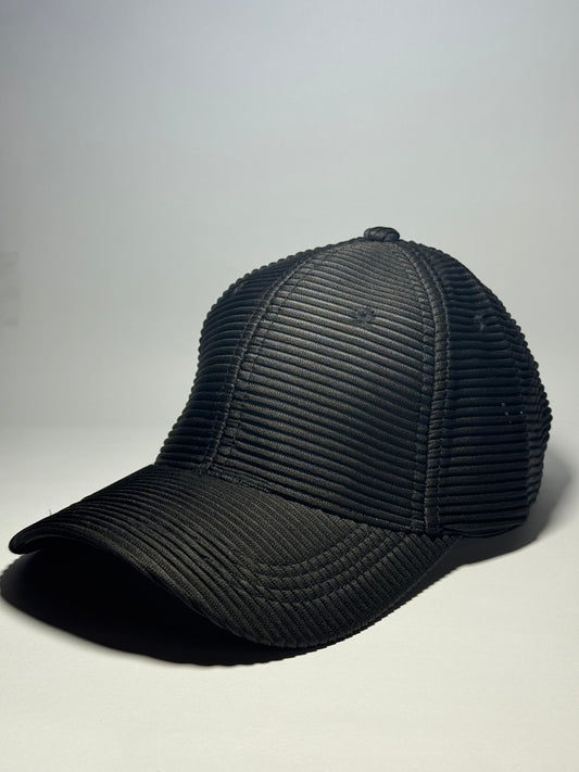 Premium Ribbed Knit Baseball Cap-Brown