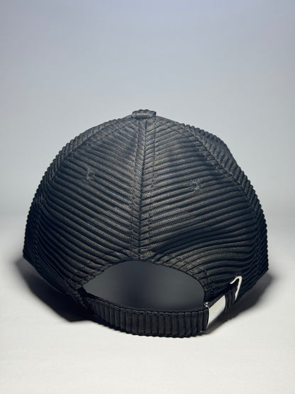 Premium Ribbed Knit Baseball Cap-Brown