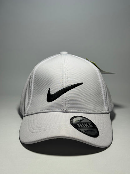 Nike Classic White Baseball Cap with Black Swoosh