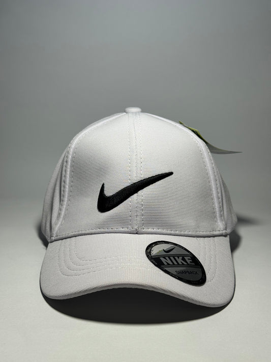 Nike Classic White Baseball Cap with Black Swoosh