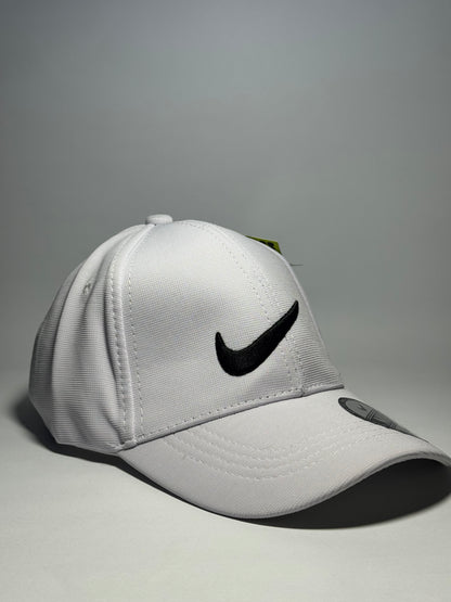 Nike Classic White Baseball Cap with Black Swoosh