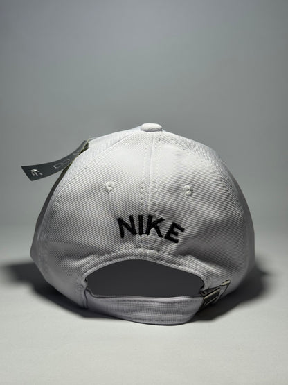 Nike Classic White Baseball Cap with Black Swoosh