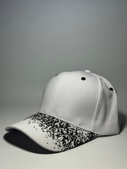 White Drip Drop Baseball Cap