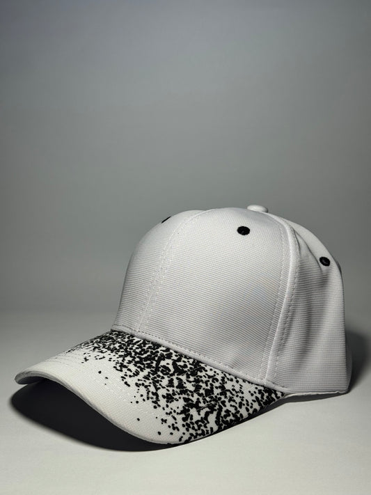 White Drip Drop Baseball Cap