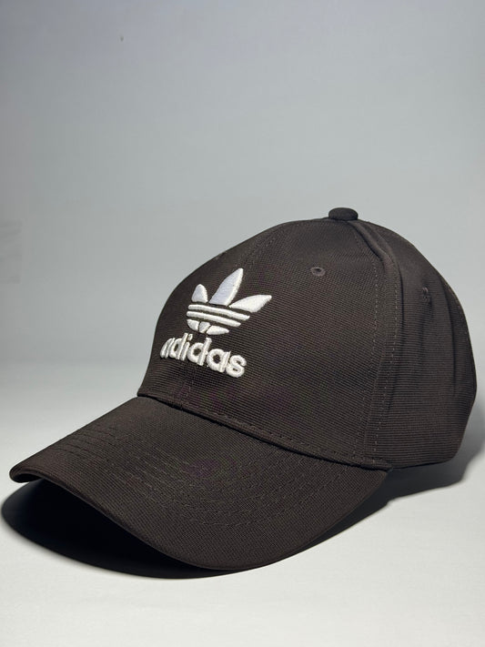 Brown Adidas Trefoil Embroidered Baseball Cap