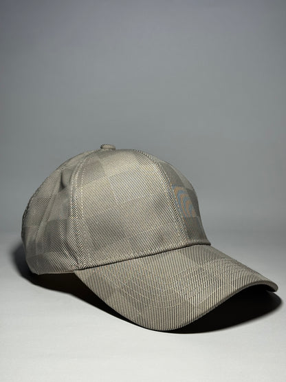 Premium Checkered Pattern Baseball Cap-Black