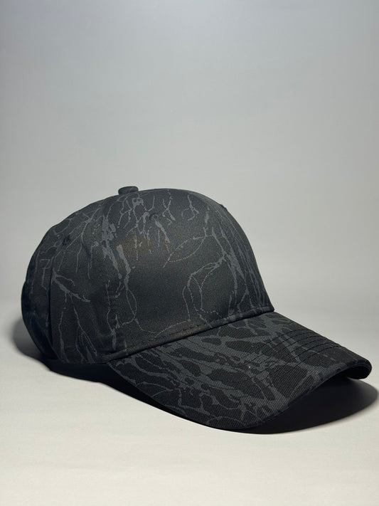 White Dynamic Abstract Splatter Art Baseball Cap