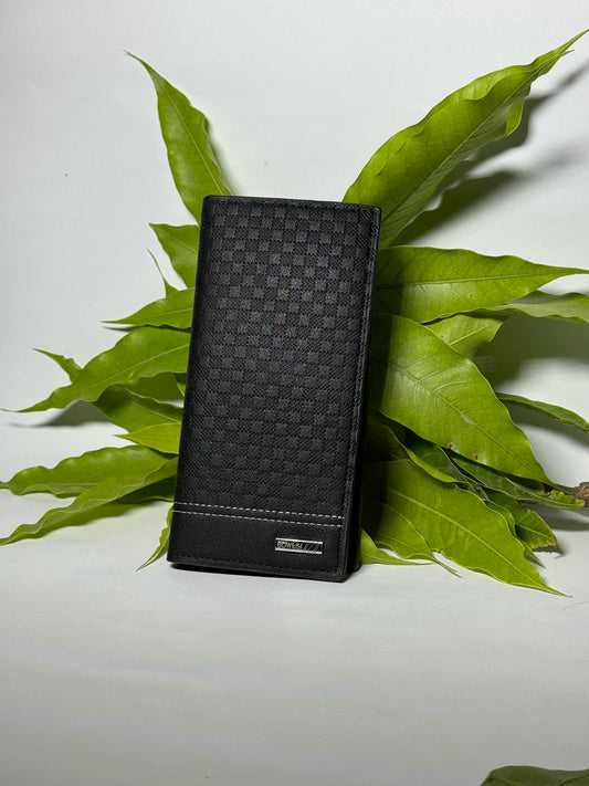 Premium Textured Black Leather Wallet