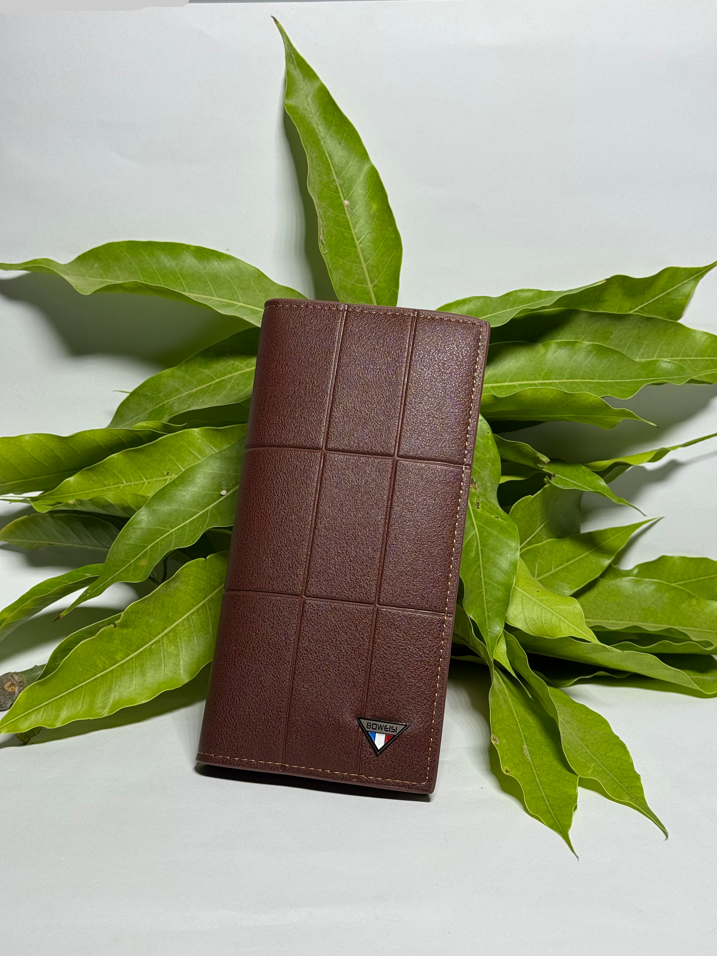Stylish Brown Paneled Wallet