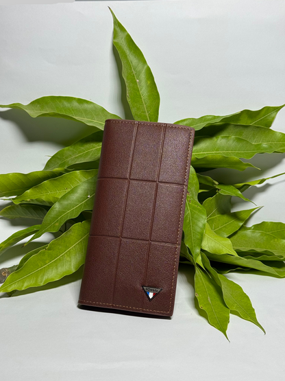 Stylish Brown Paneled Wallet