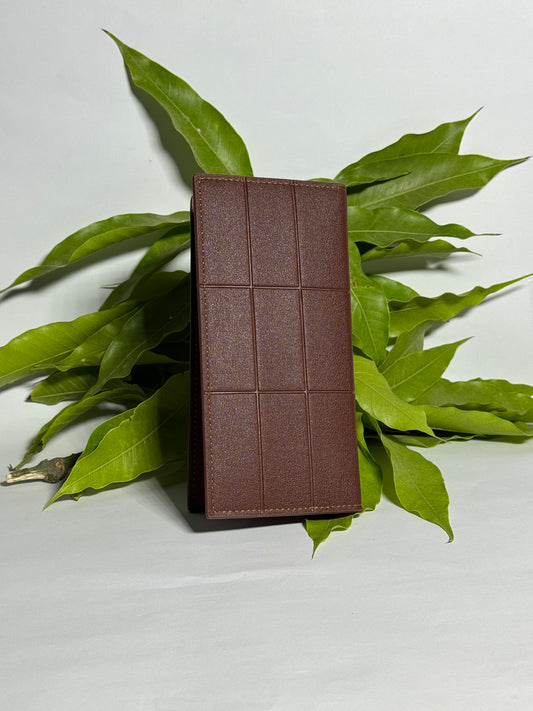 Stylish Brown Paneled Wallet