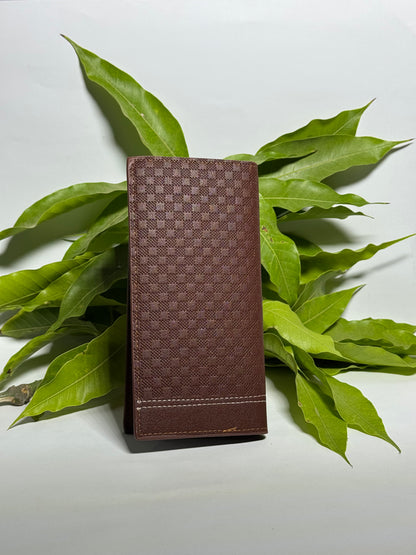 Premium Textured Brown Leather Wallet