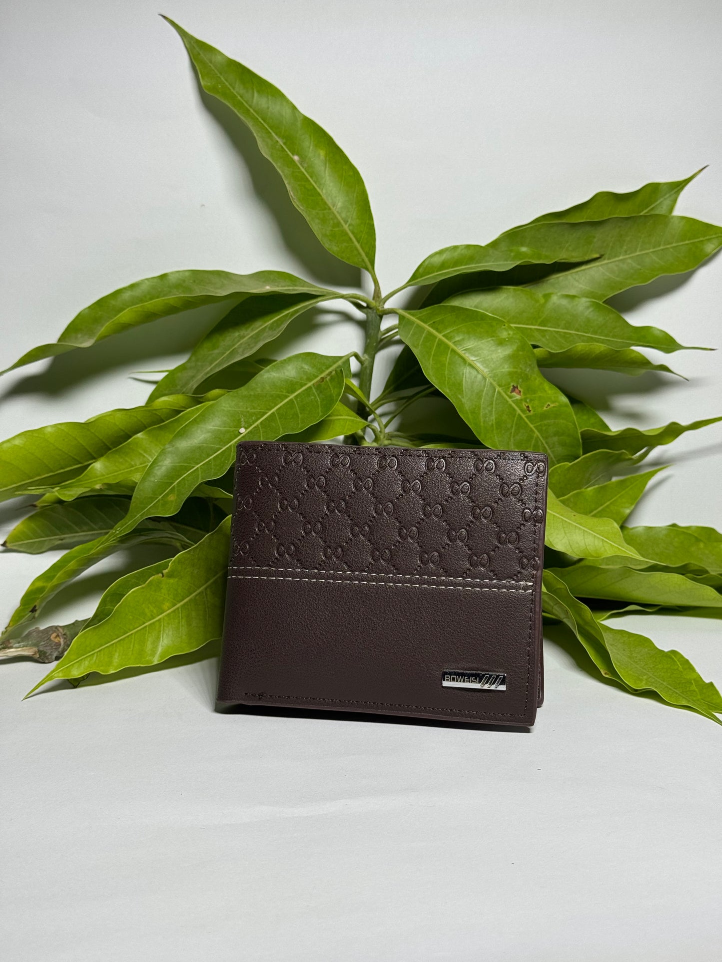 Men's Classic Brown Wallet with Embossed Design