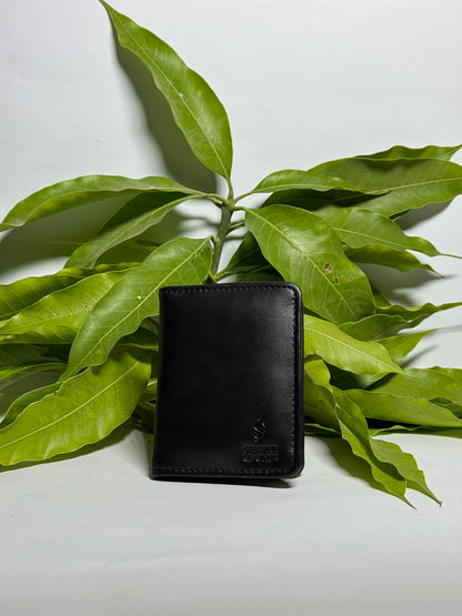 Premium Black Leather Card Wallet