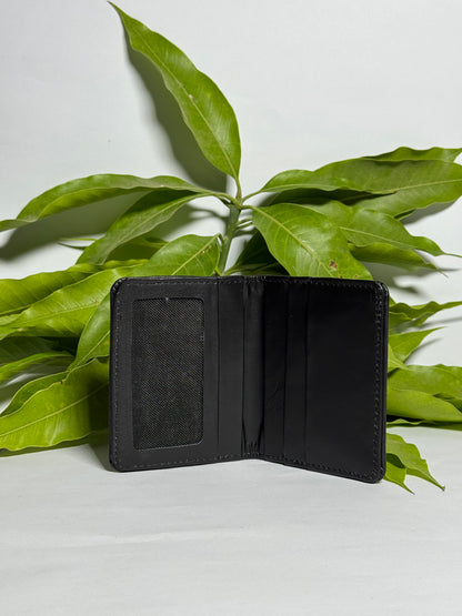 Premium Black Leather Card Wallet