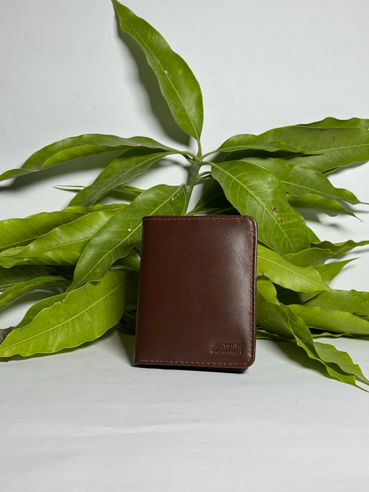 Premium Brown Leather Card Wallet