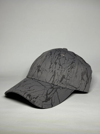 Beige Dynamic Abstract Splatter Art Baseball Cap