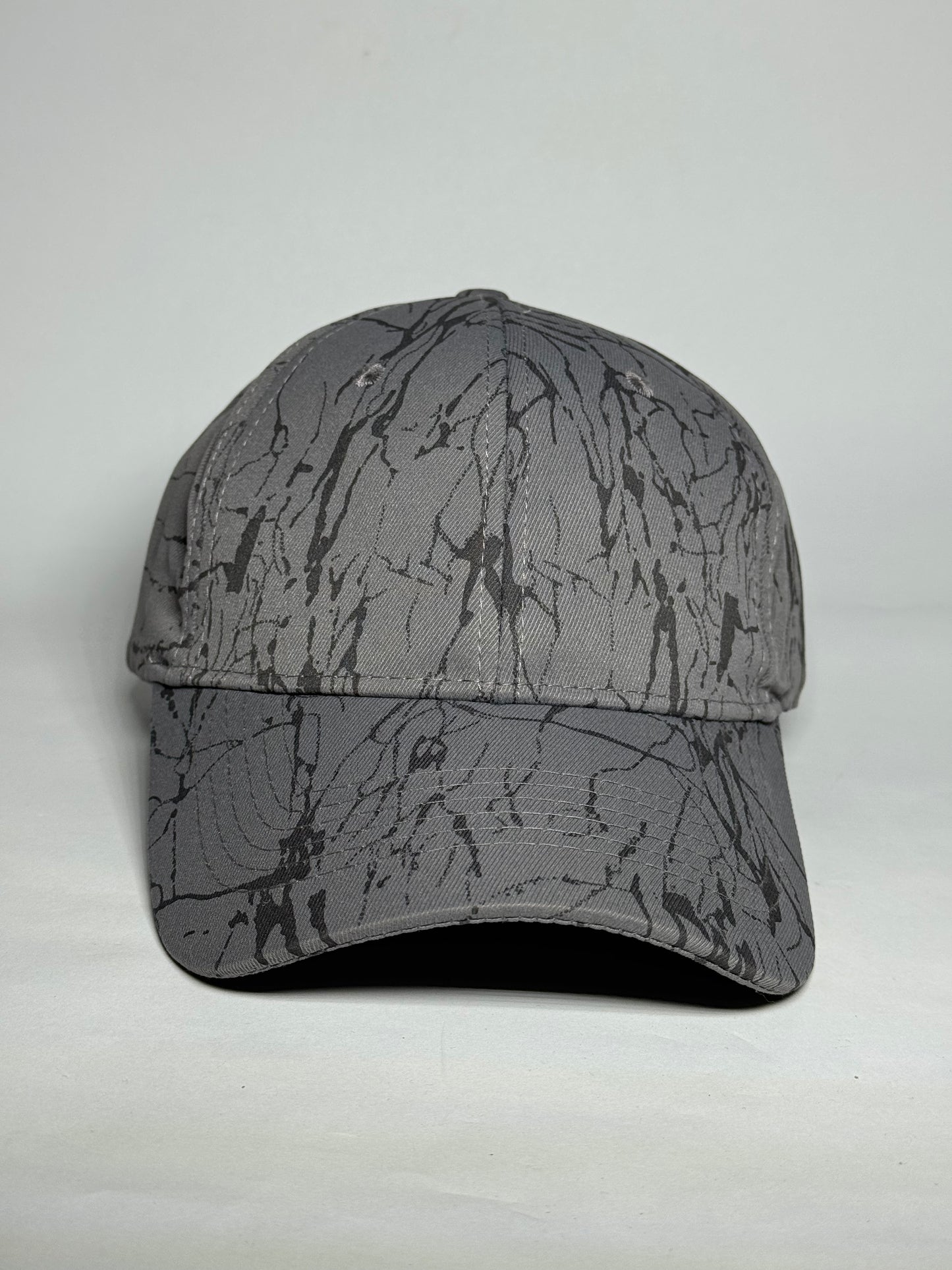 Beige Dynamic Abstract Splatter Art Baseball Cap