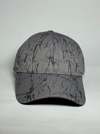 Beige Dynamic Abstract Splatter Art Baseball Cap