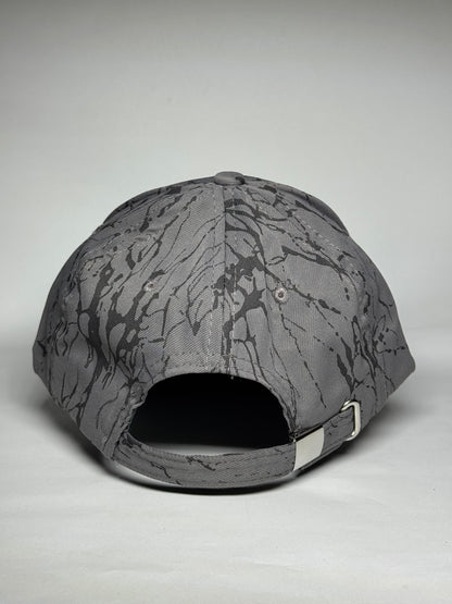 Beige Dynamic Abstract Splatter Art Baseball Cap