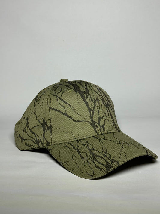 Gray Dynamic Abstract Splatter Art Baseball Cap