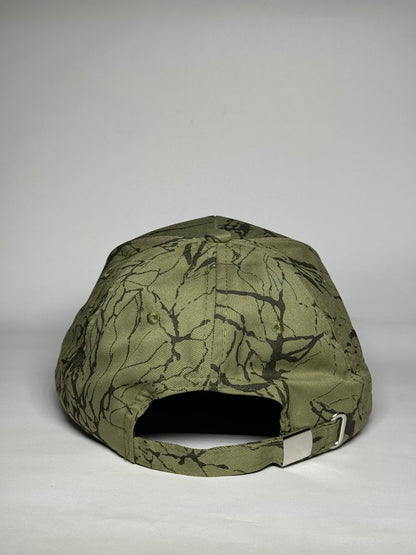 Beige Dynamic Abstract Splatter Art Baseball Cap