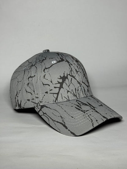 Beige Dynamic Abstract Splatter Art Baseball Cap