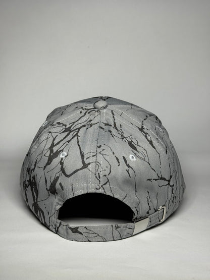 Beige Dynamic Abstract Splatter Art Baseball Cap