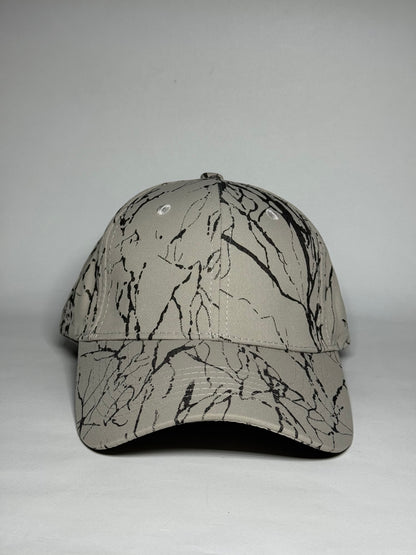 Beige Dynamic Abstract Splatter Art Baseball Cap