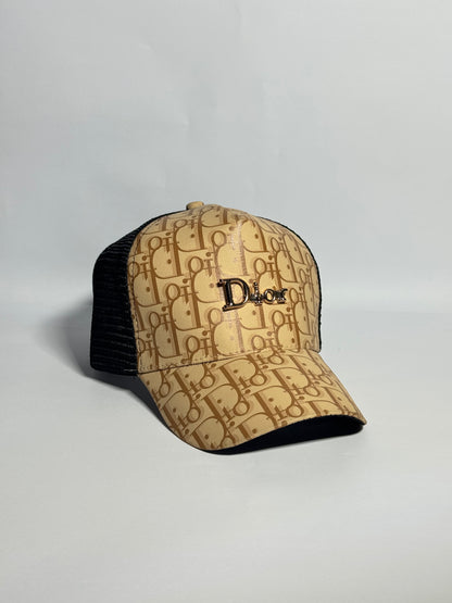 Dior Patterned Logo Trucker Cap