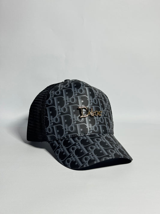 Dior Patterned Logo Trucker Cap