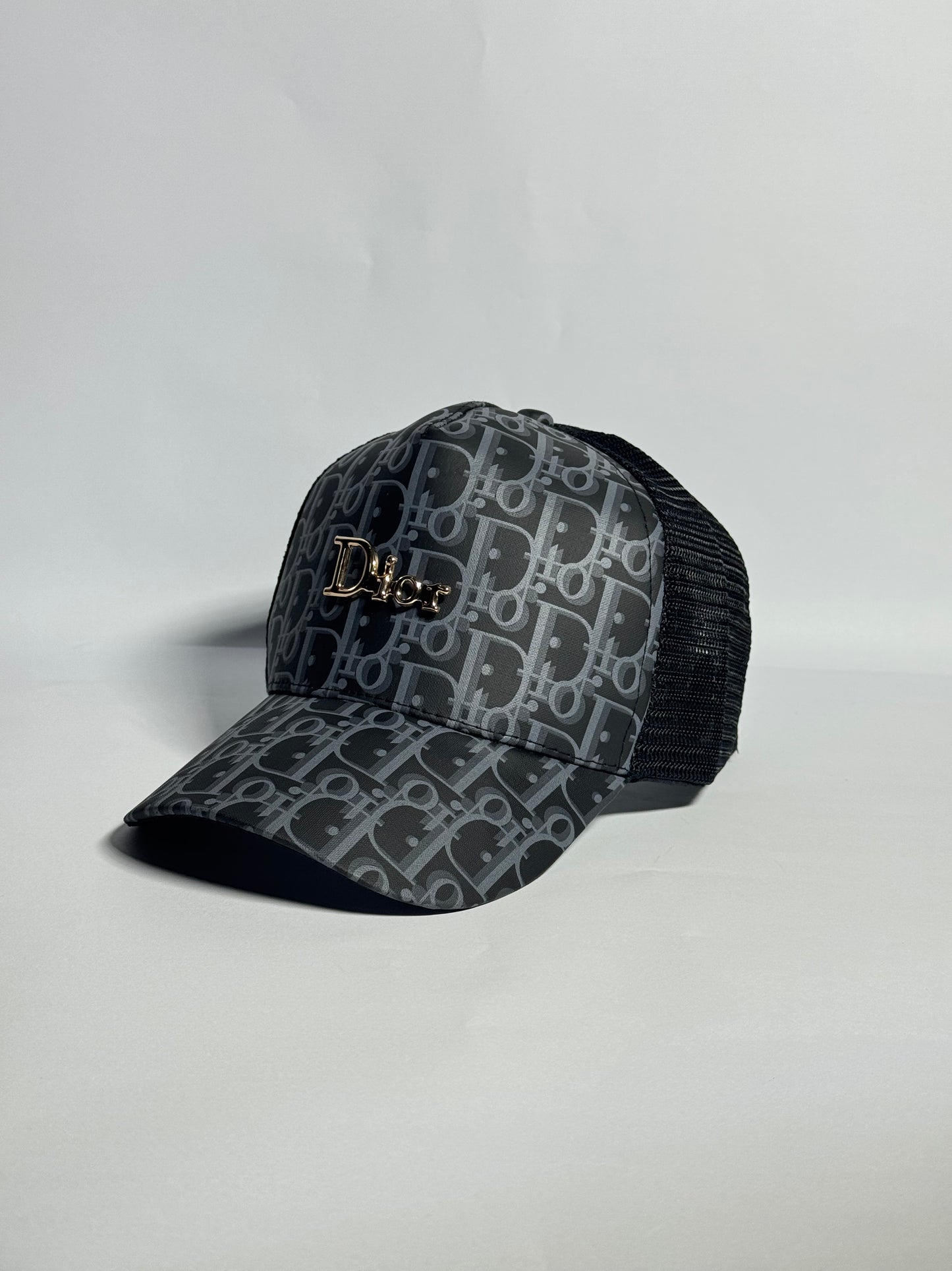 Dior Patterned Logo Trucker Cap
