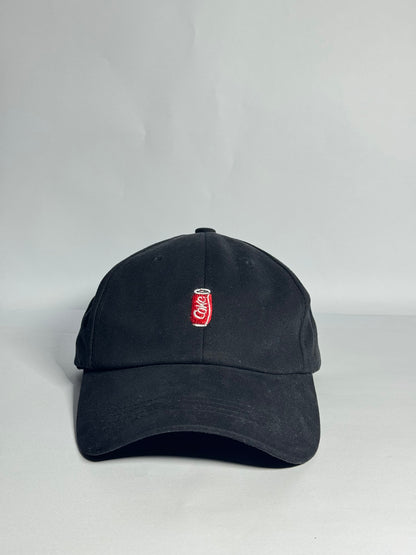 Premium Black "Coke" Embroidered Cap- Imported Cap