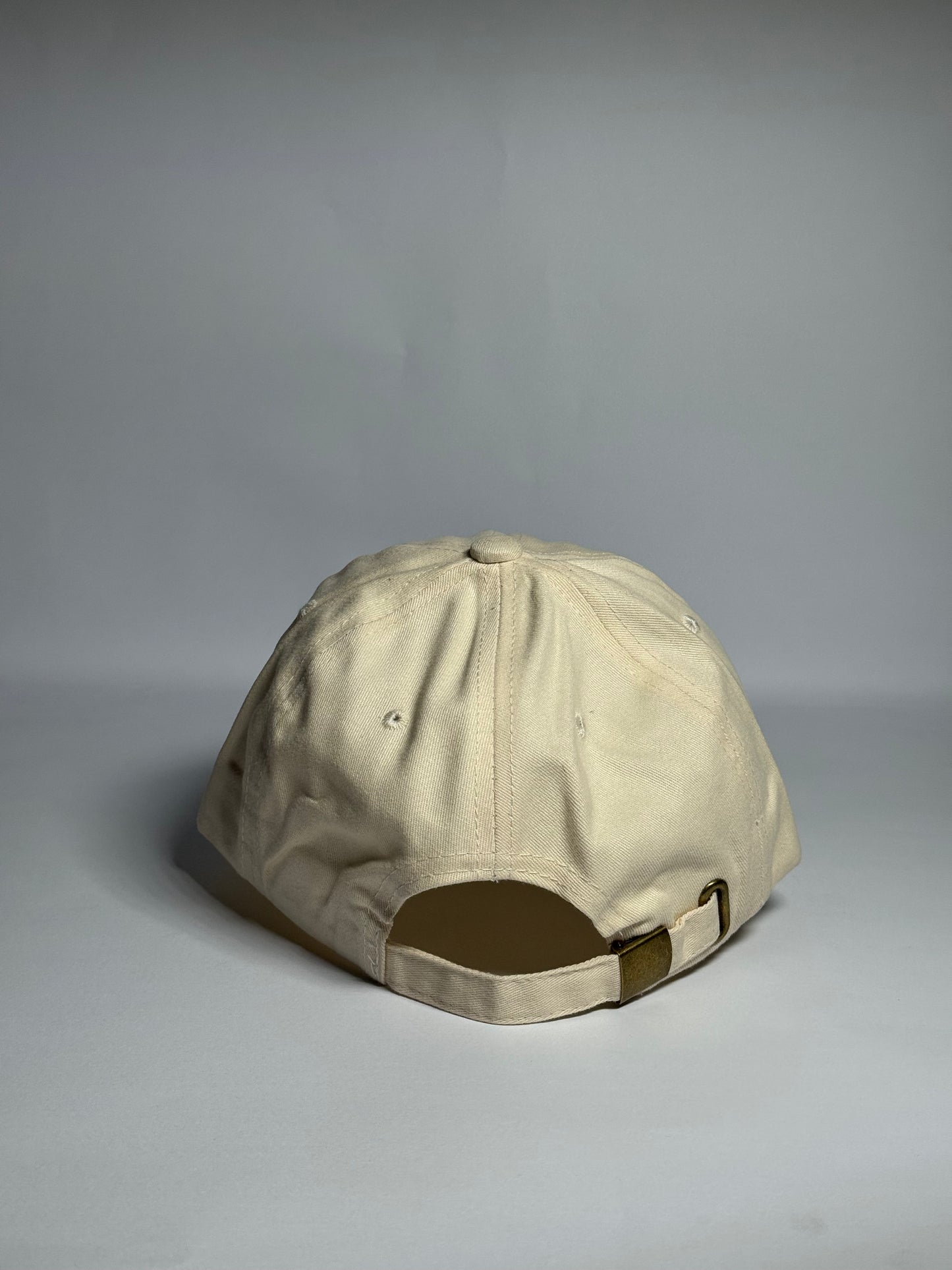Premium Beige "Coke" Embroidered Cap- Imported Cap
